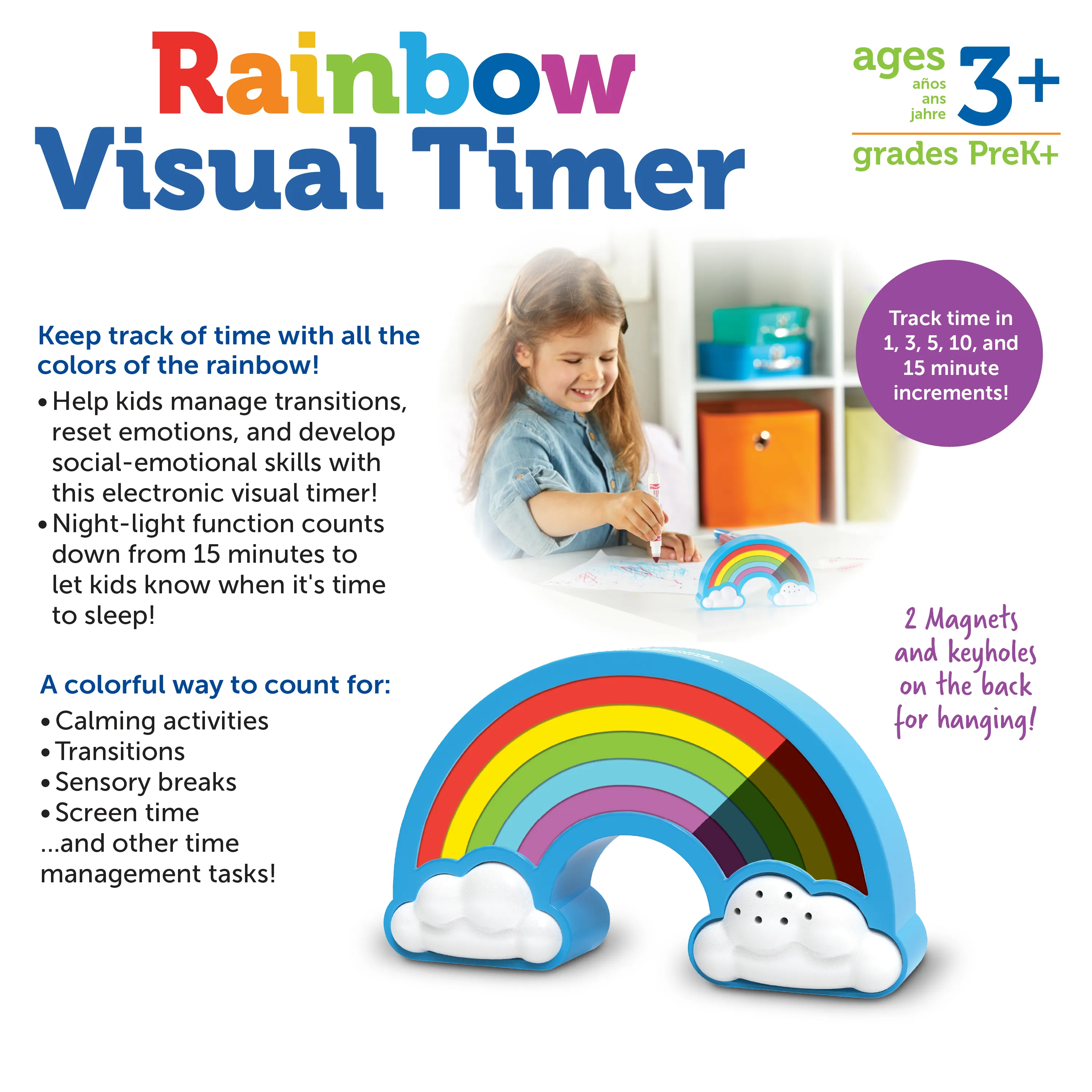 Learning Resources Rainbow Visual Timer - Image 6