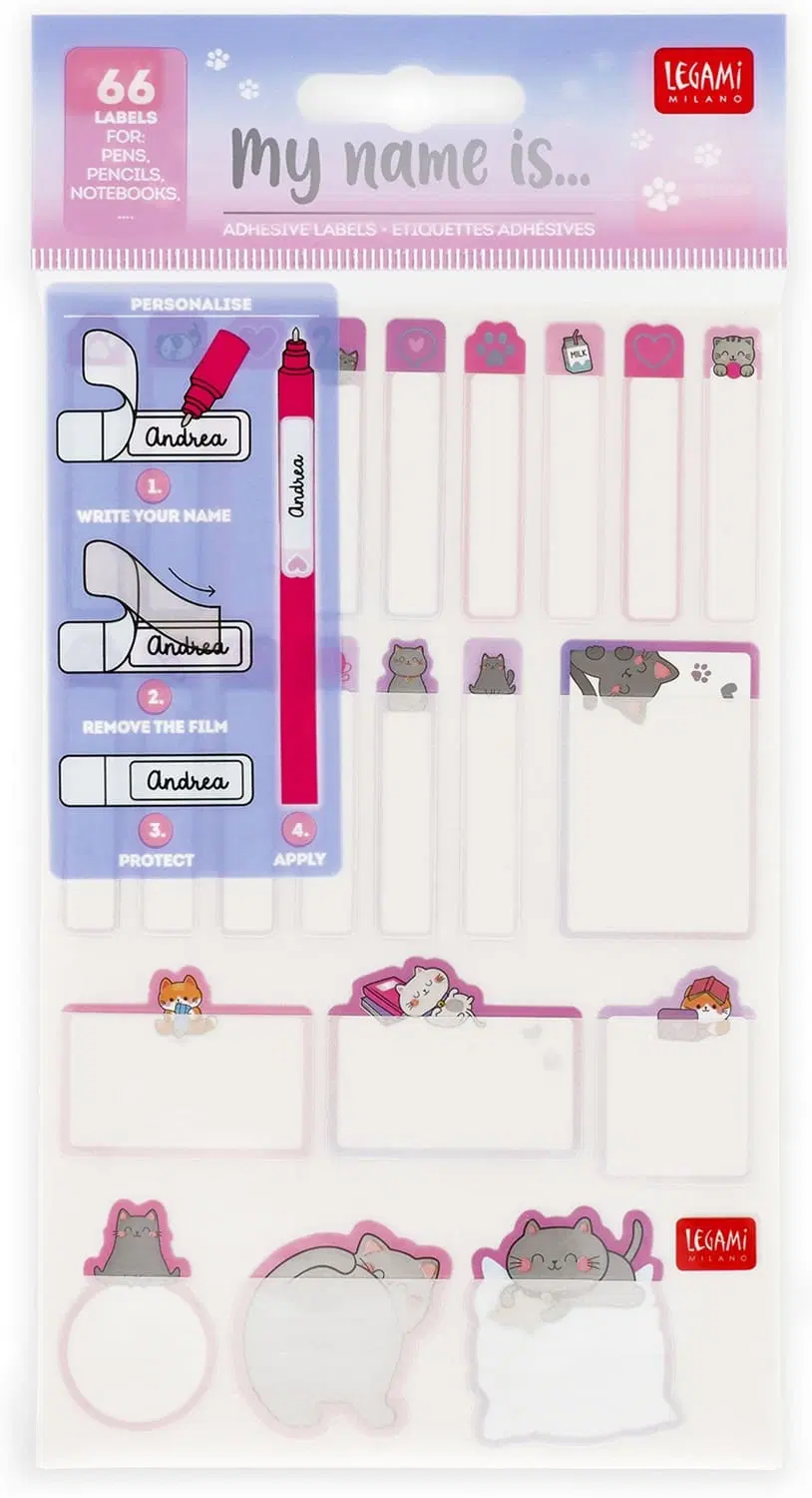 Legami My Name Is... Adhesive Labels 66 Pack - Image 2