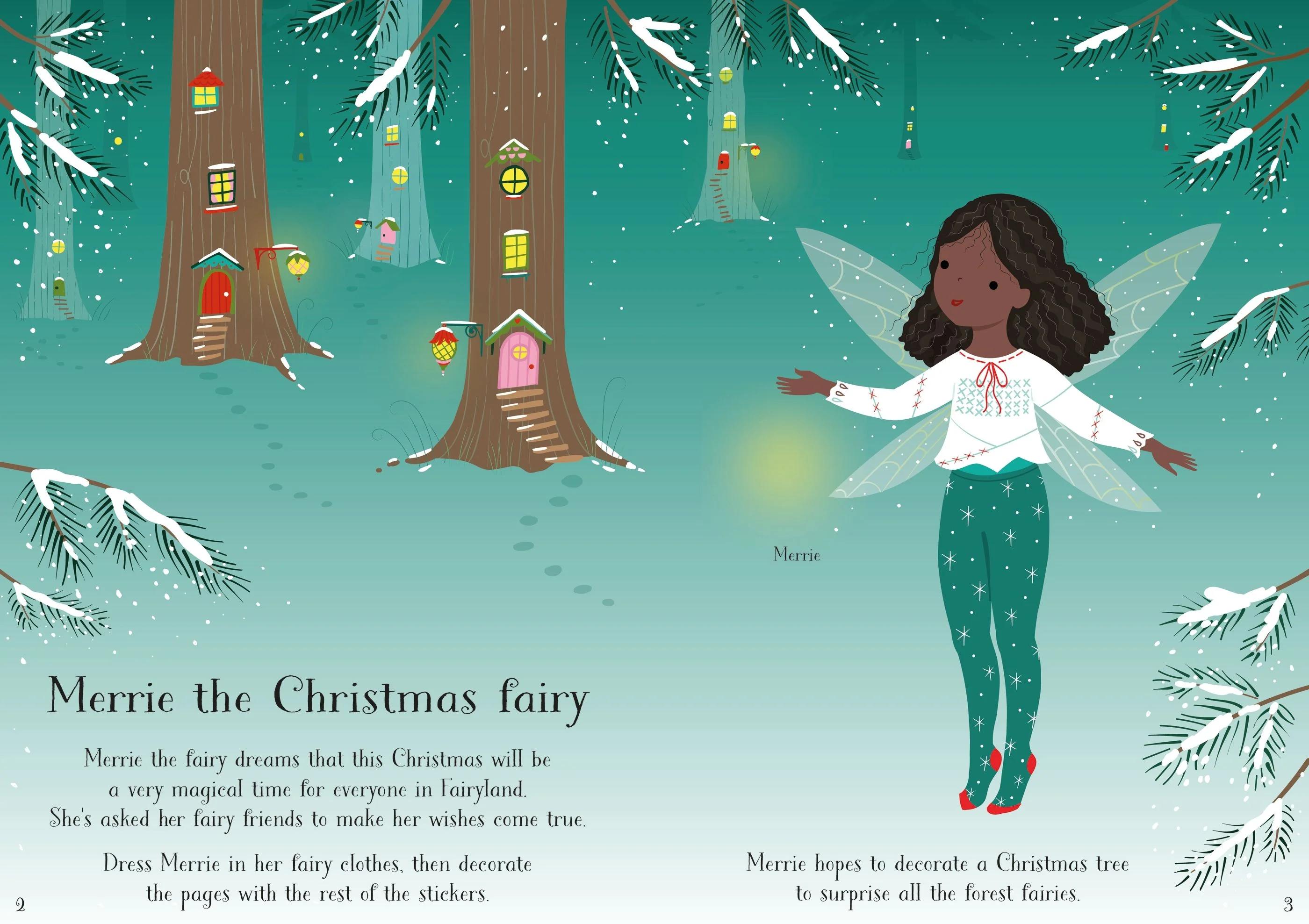 Little Sticker Dolly Dressing Christmas Fairy - Image 7