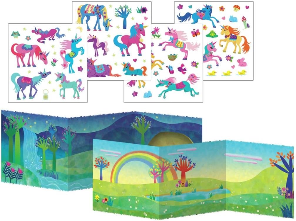 Peaceable Kingdom Magical Unicorns Sticker Fun! Reusable Sticker Tote - Image 2
