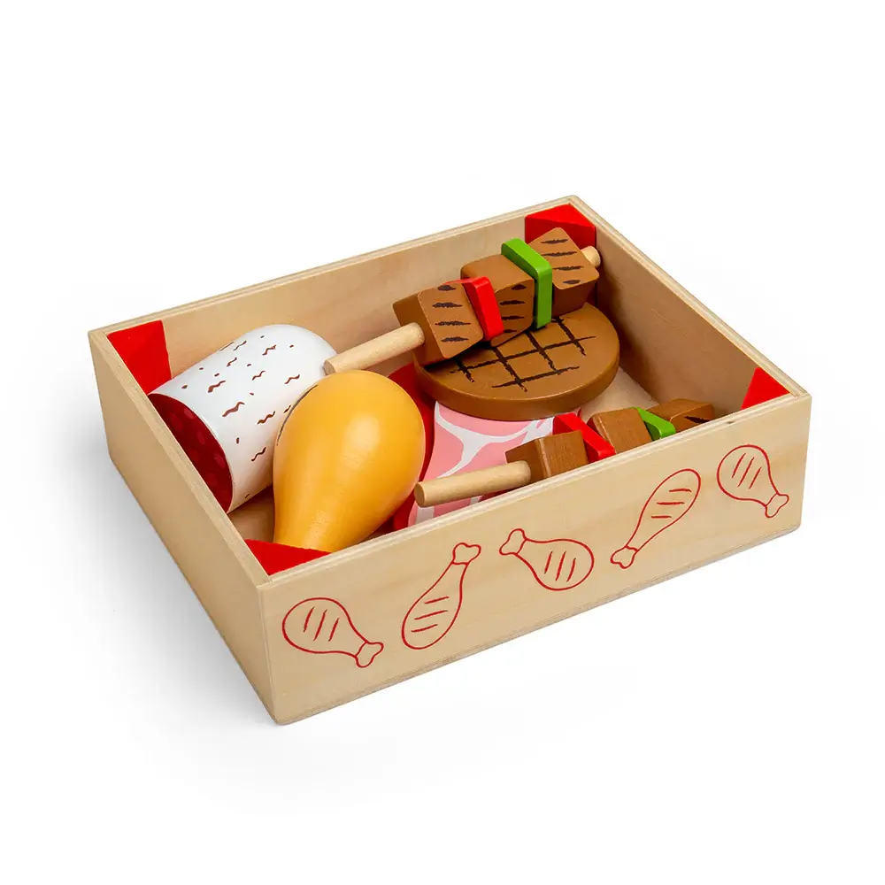 Meat Crate Wooden Play Food