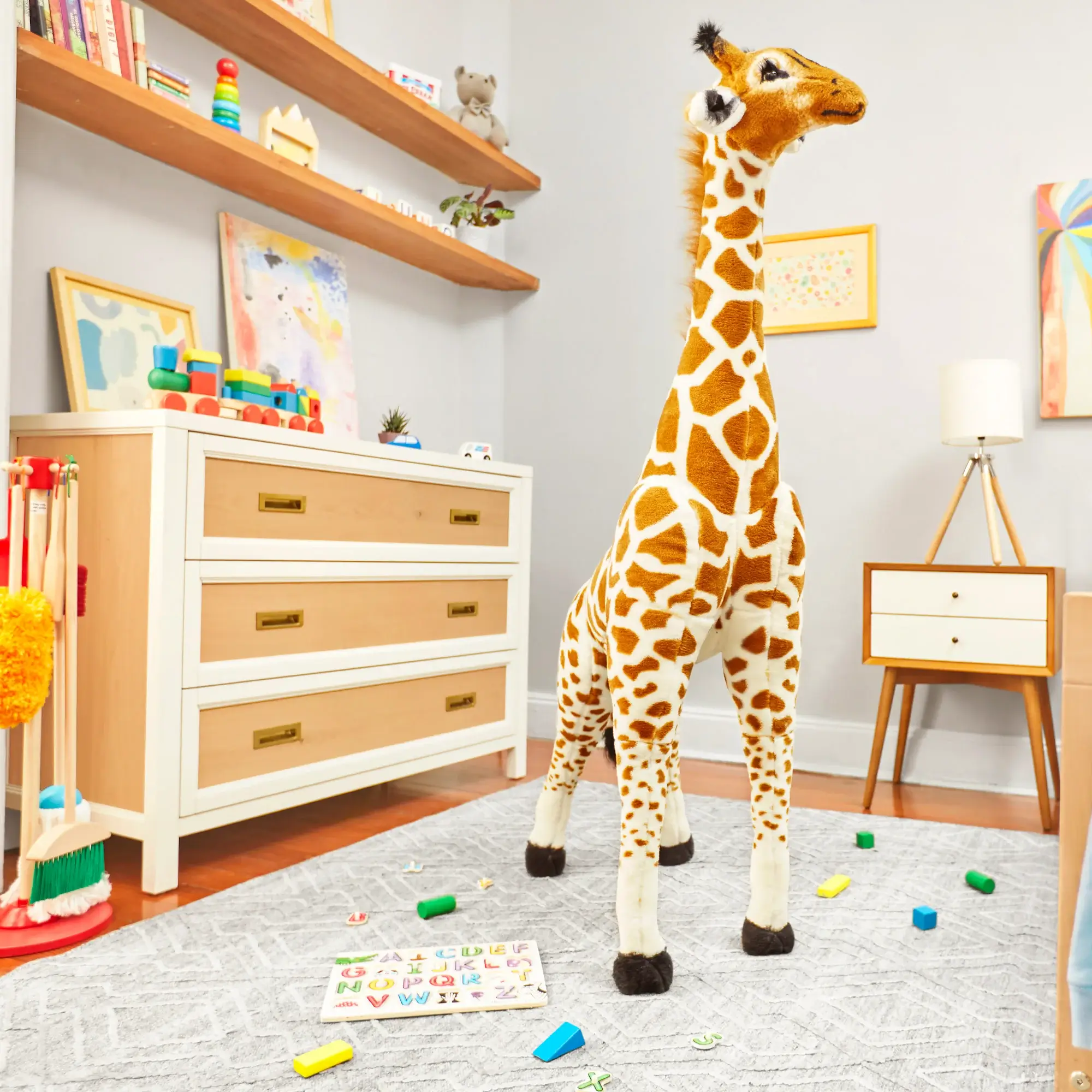 Melissa & Doug Giraffe - Giant Lifelike Soft Toy - Image 3