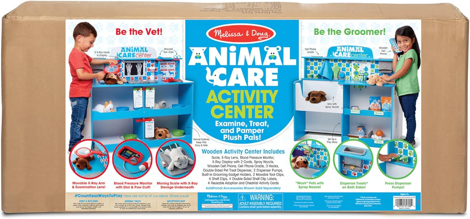 Melissa & Doug Wooden Animal Care Vet Activity Centre - Image 4