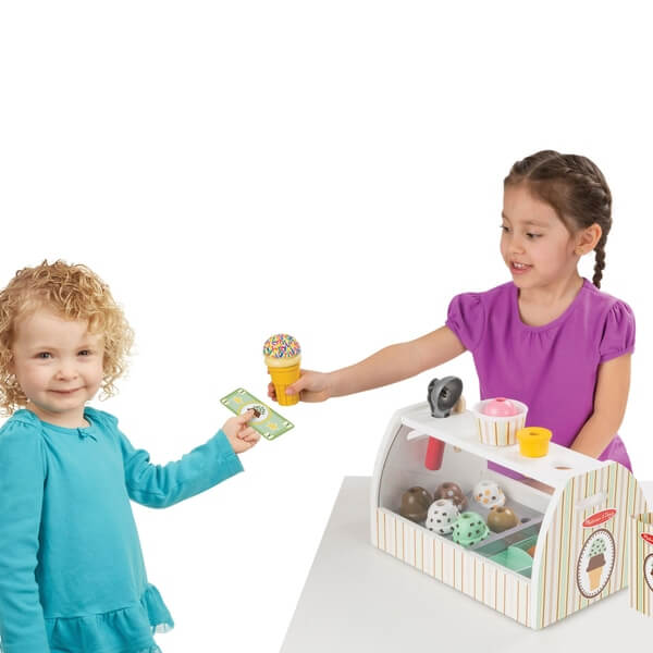 Melissa & Doug Wooden Ice Cream Counter - Image 3