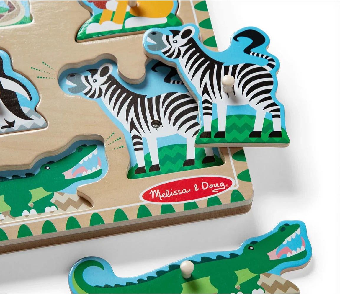 Melissa & Doug Zoo Animals Sound Puzzle - Image 4