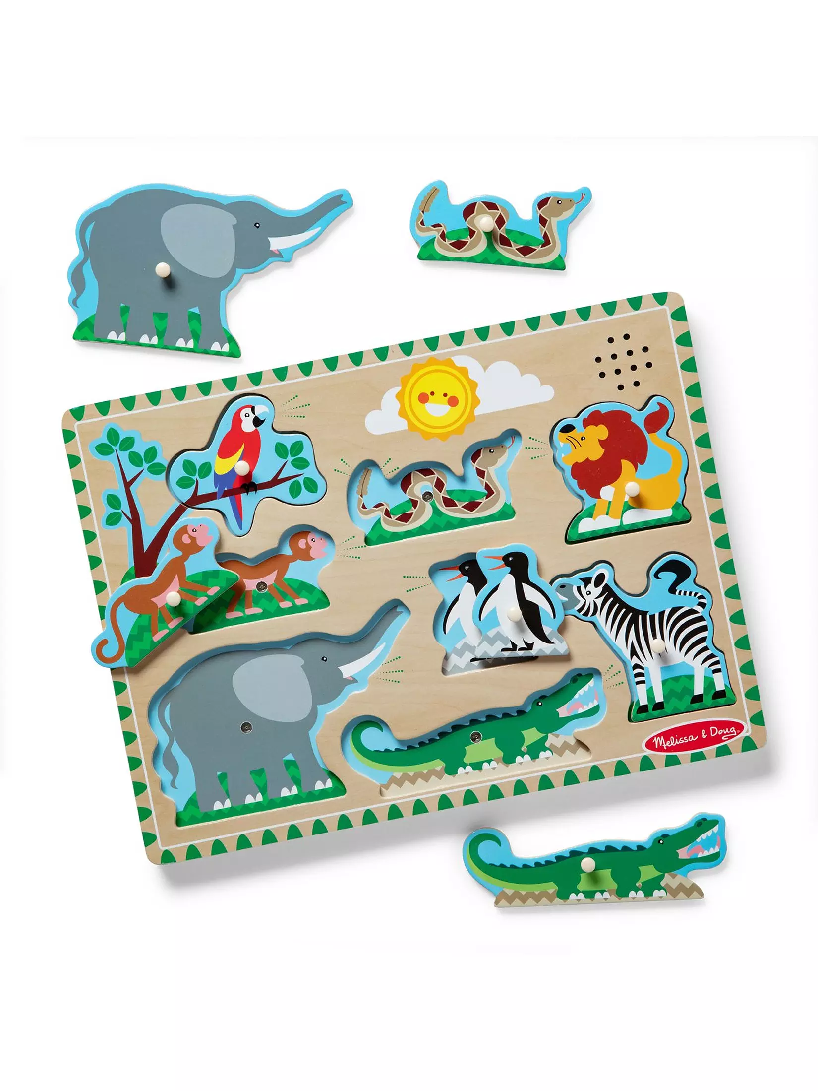 Melissa & Doug Zoo Animals Sound Puzzle - Image 5