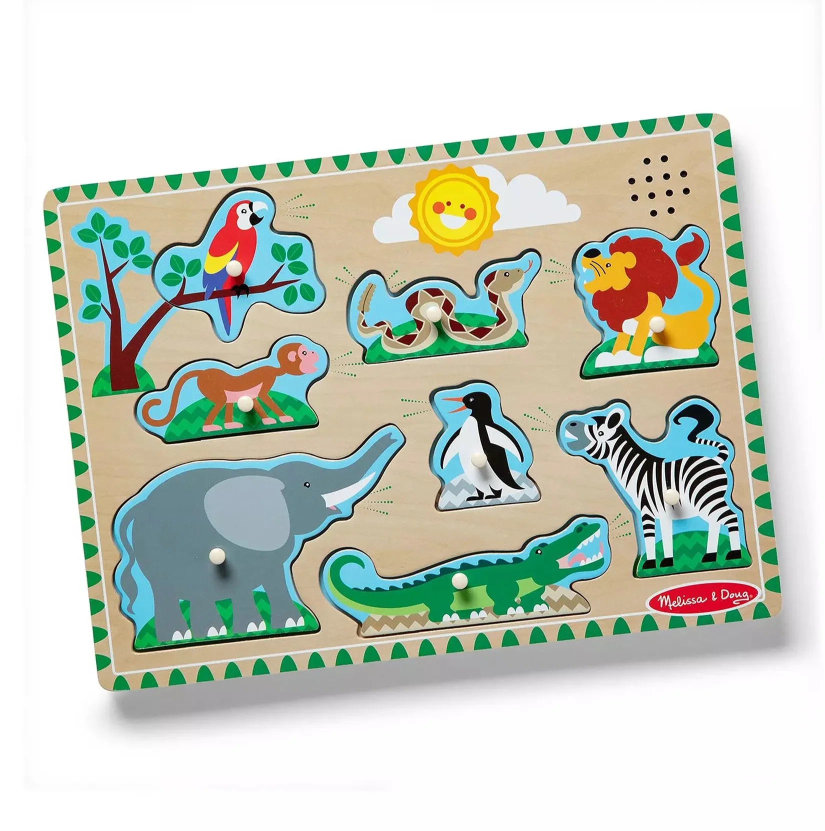 Melissa & Doug Zoo Animals Sound Puzzle - Image 7
