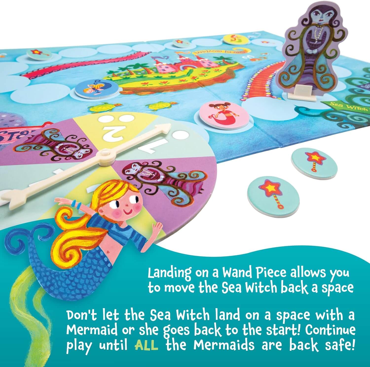 Mermaid Island Award Winning Cooperative Board Game - Image 4