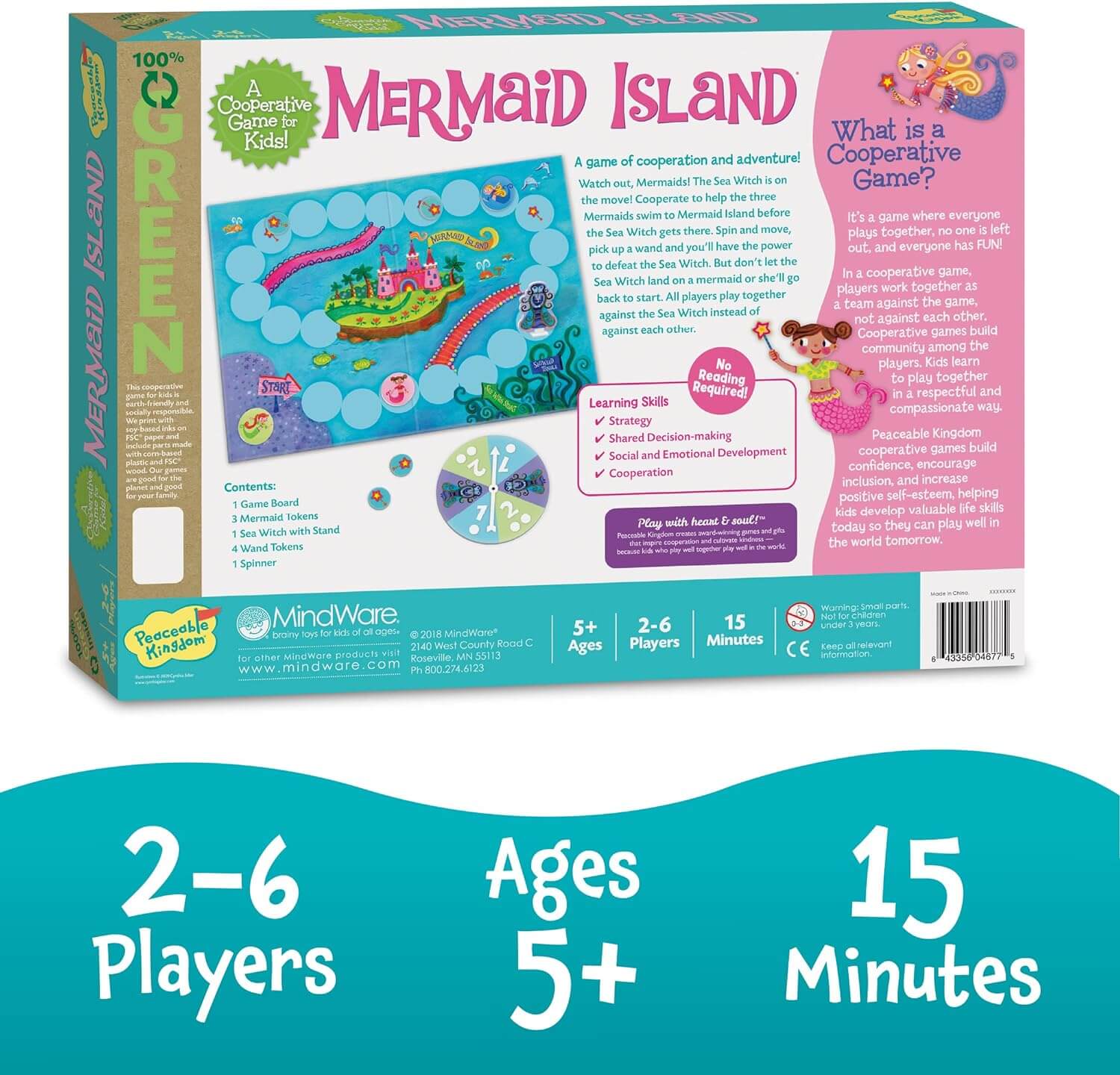 Mermaid Island Award Winning Cooperative Board Game - Image 5