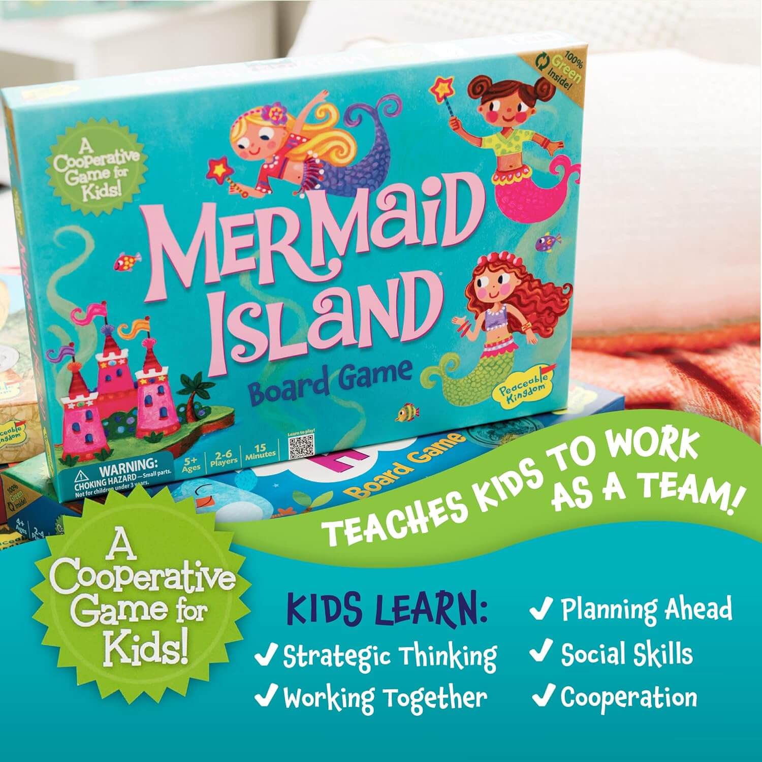 Mermaid Island Award Winning Cooperative Board Game - Image 6