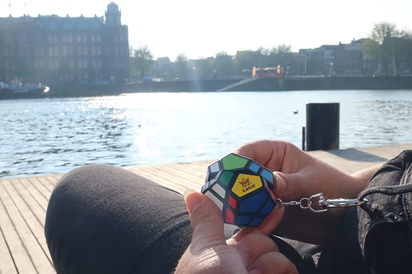 Mini Skewb Twisty Puzzle - Image 2