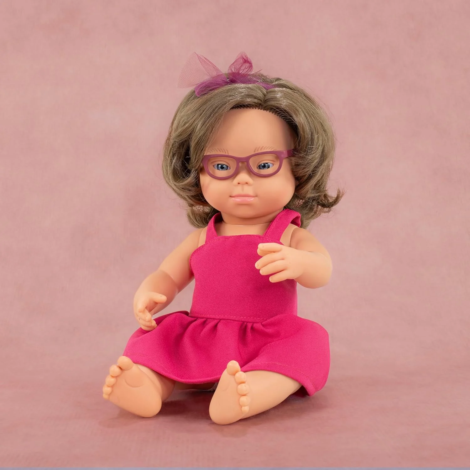 Caucasian Girl with Down Syndrome & Glasses 38cm My Friends & Me Baby Doll - Image 2