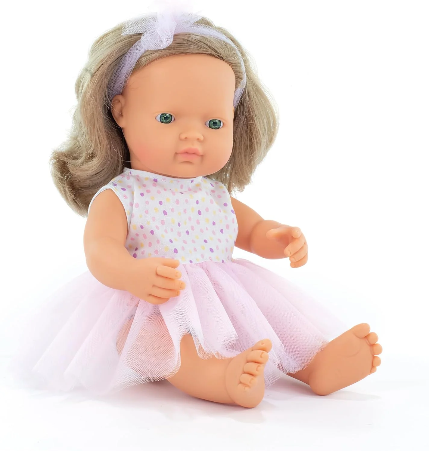 Miniland Doll Dark Blonde Girl 38cm