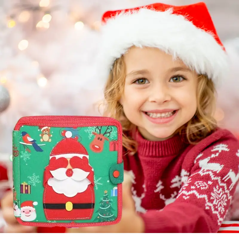 Montessori Busy Board Book Christmas - Image 5
