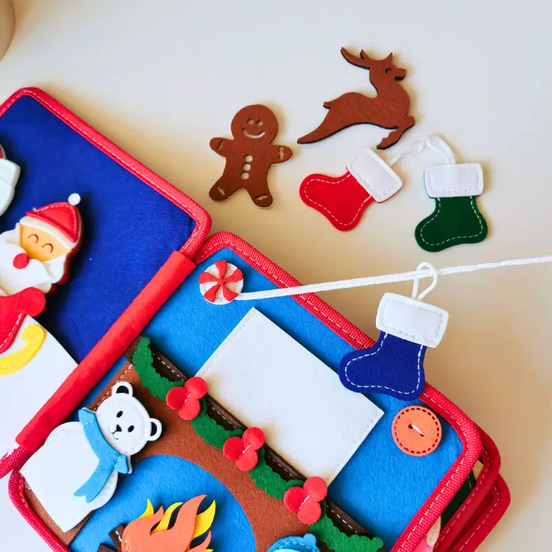 Montessori Busy Board Book Christmas - Image 9