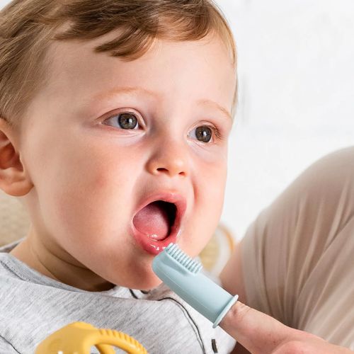 Nattou Baby Finger Toothbrush Blue - Image 2