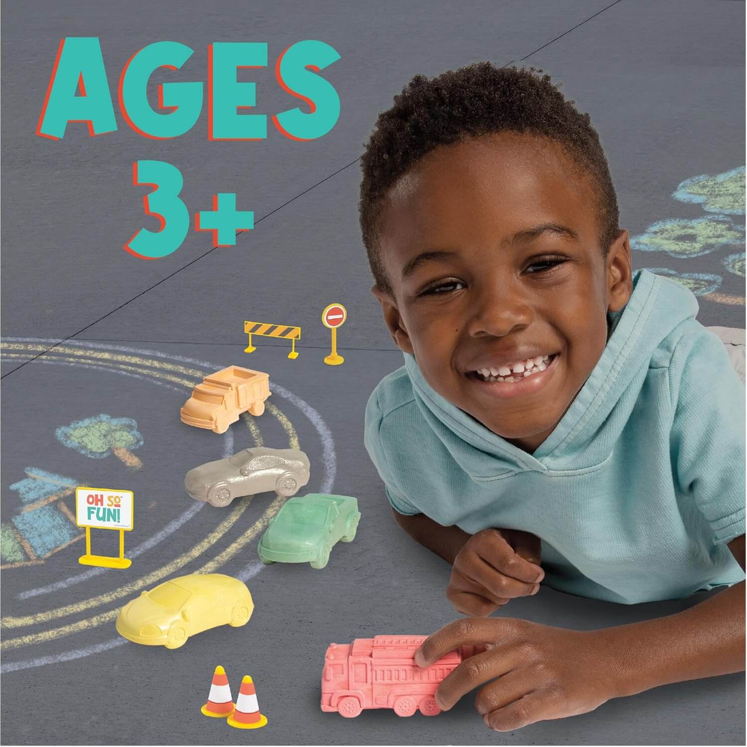 Oh So Fun! Cars and Trucks Chalk Set - Image 3