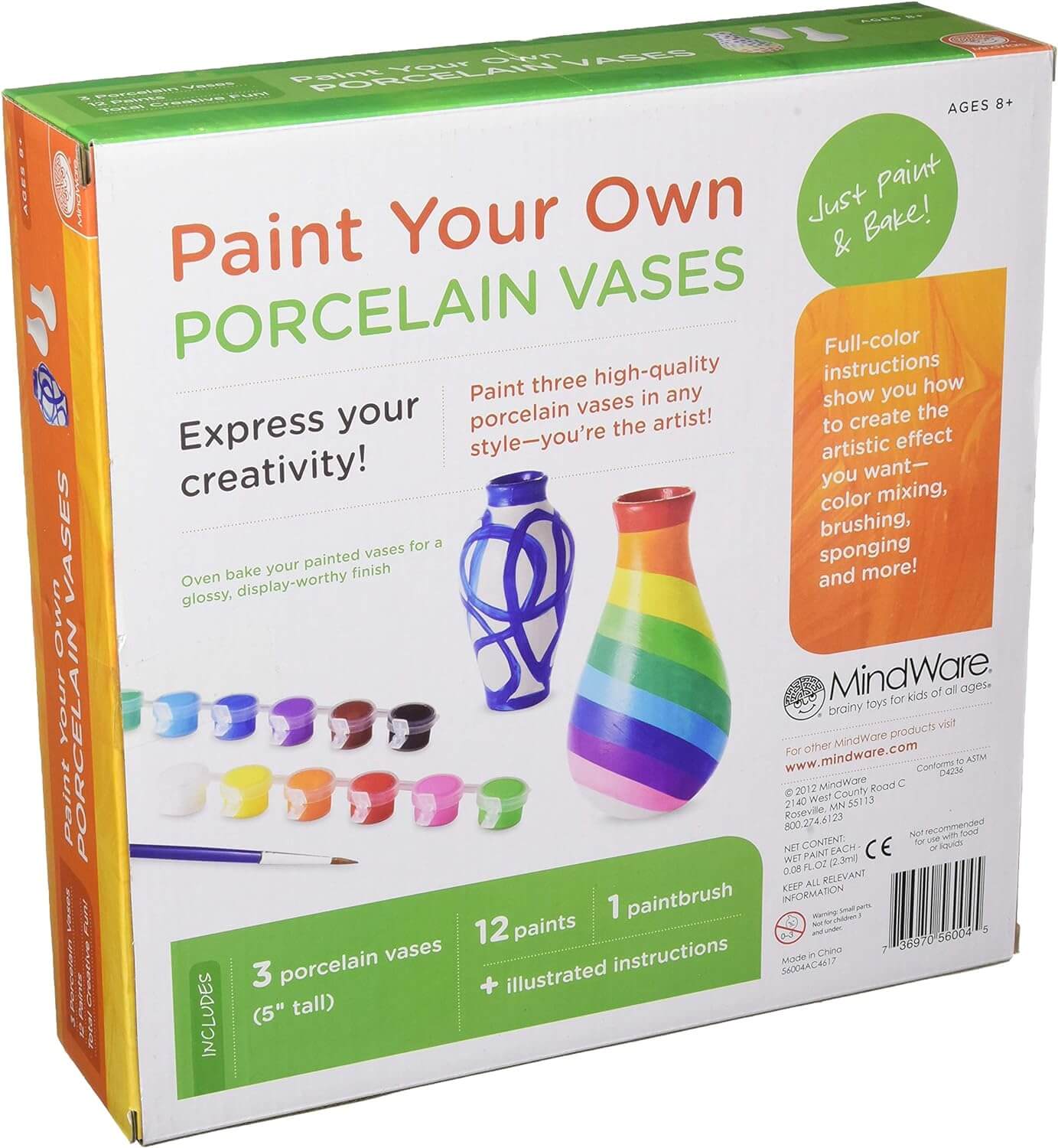 Paint Your Own Porcelain Vases Kit - Image 2