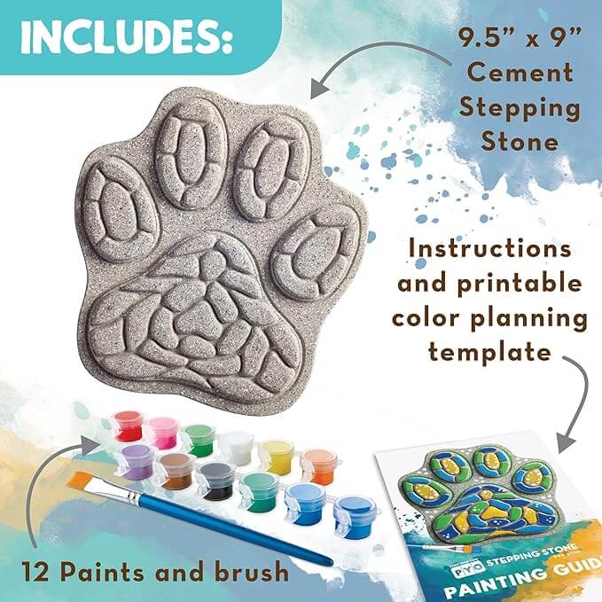 Paint Your Own Stepping Stone: Paw Print - Image 2