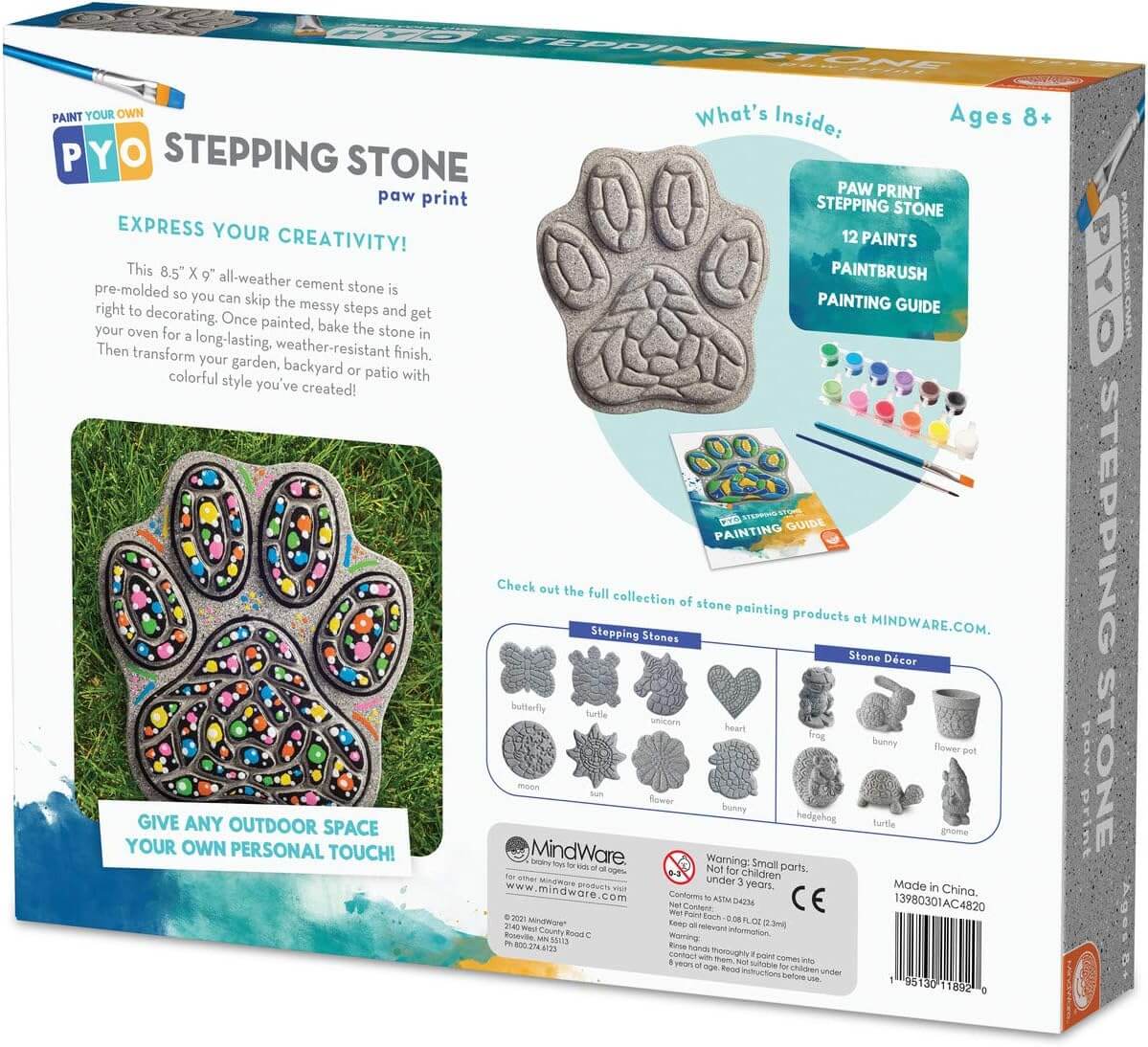 Paint Your Own Stepping Stone: Paw Print - Image 7