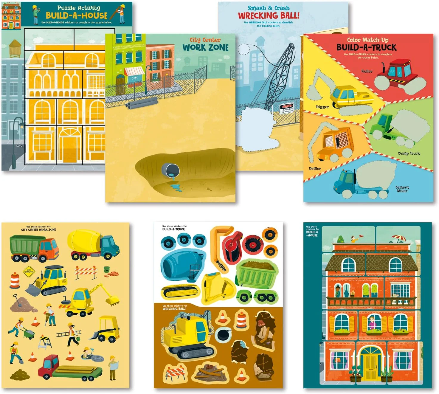 Peaceable Kingdom Sticker Book - Build It! - Image 2
