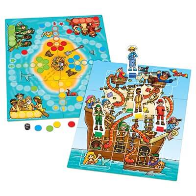 Pirate Snakes and Ladders & Luddo Board Game Orchard Toys - Image 2