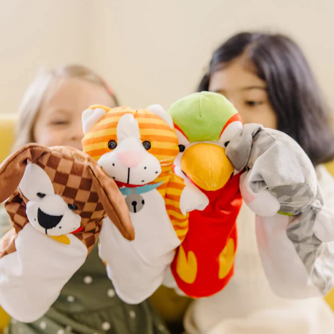 Playful Pets Hand Puppets Melissa and Doug - Image 2