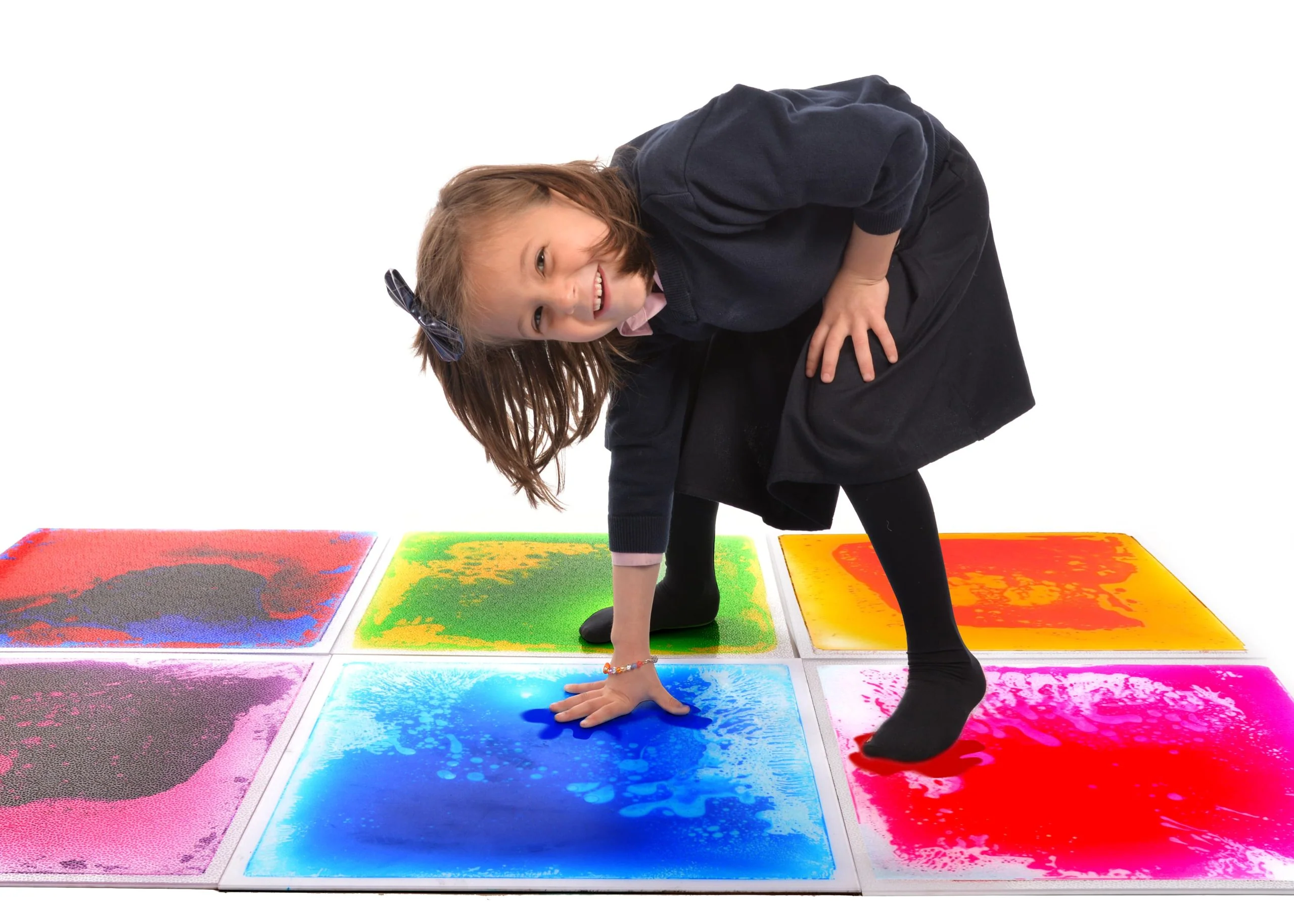 Playlearn Set of 6 Liquid Floor Tiles 50x50cm (6 Colours) - Image 3