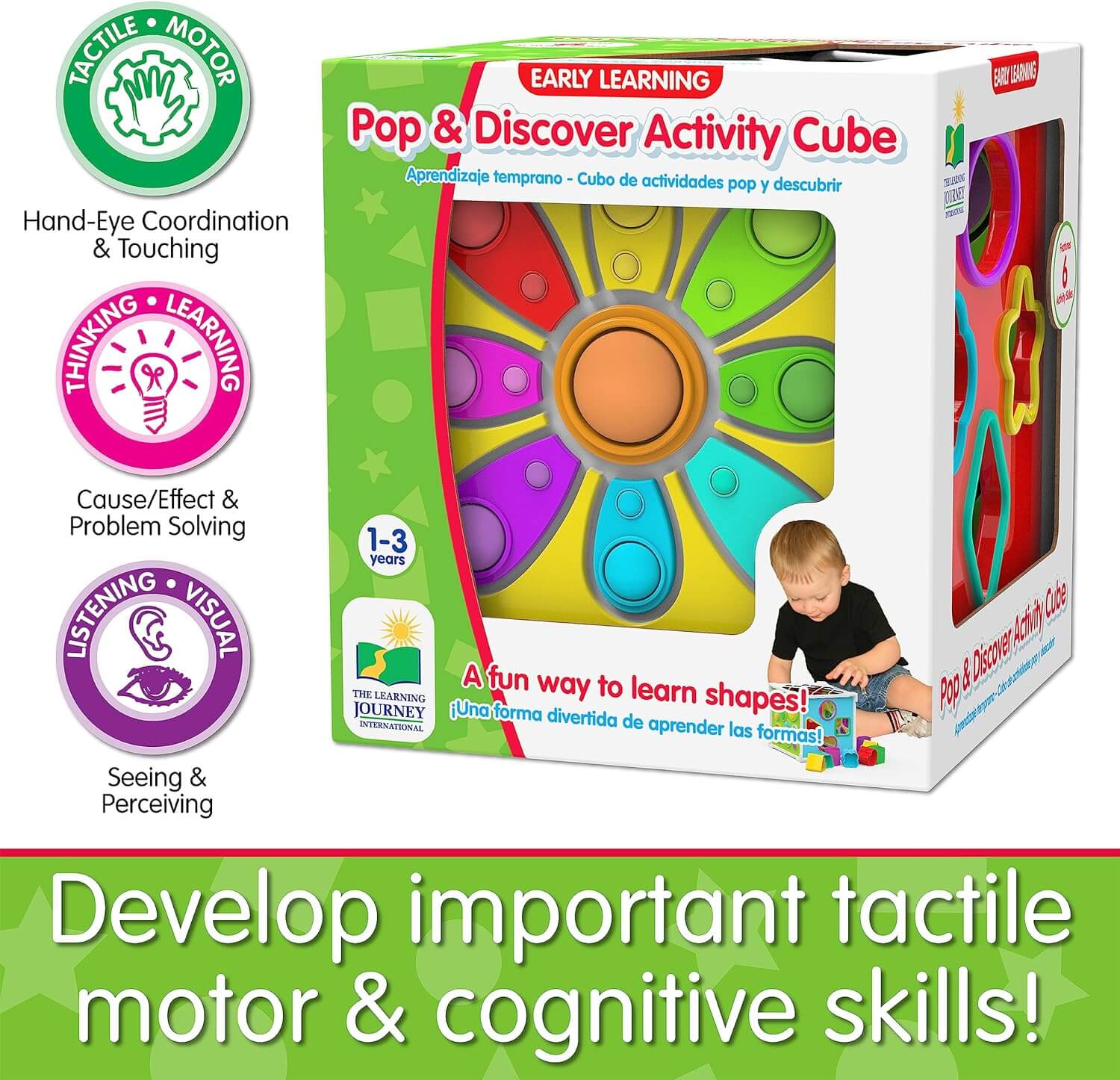 The Learning Journey Pop & Discover Activity Cube - Image 4