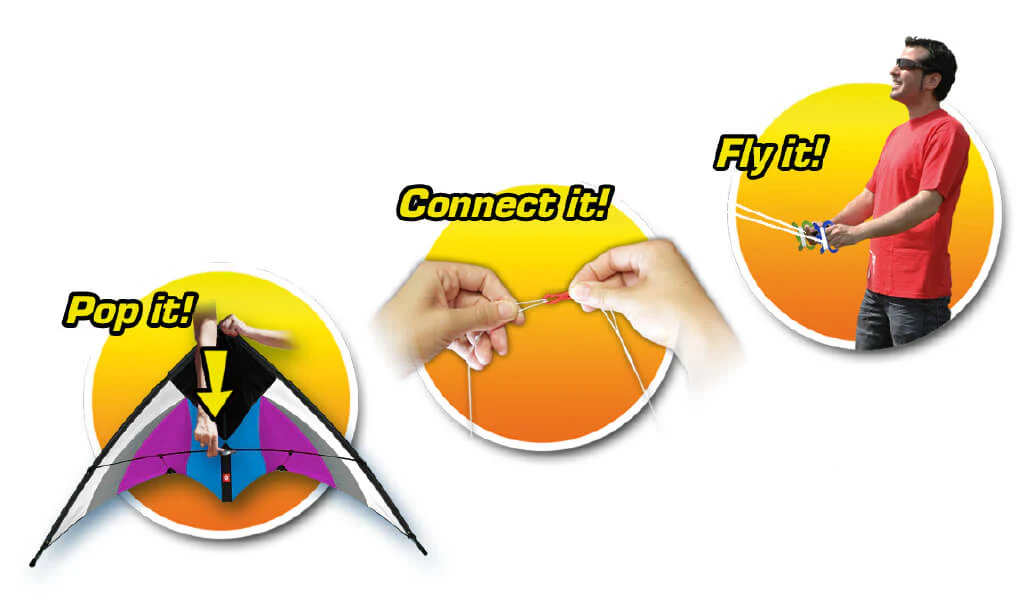PopUp Kite Stunt 125cm Magic - Image 3
