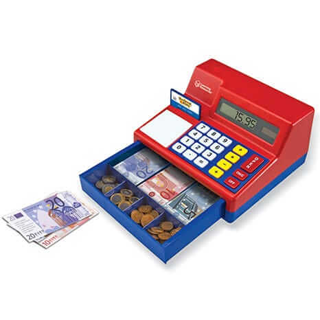 Pretend & Play Calculator Cash Register with Euro Money - Image 4