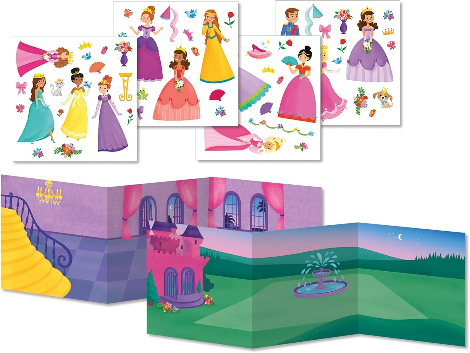 Peaceable Kingdom Sticker Fun! Princess Reusable Sticker Tote - Image 2