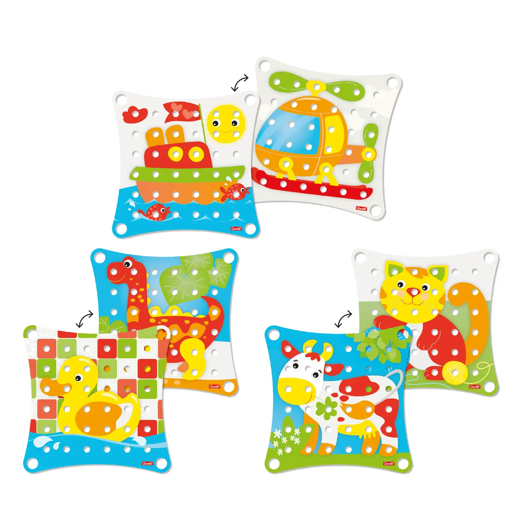 Quercetti Jumbo Peggy 41-Piece – Creative Fun for Kids of Ages 2+ - Image 2