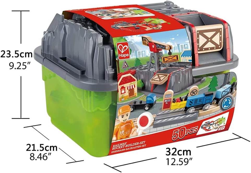 Railway Bucket Builder Set Hape - Image 4