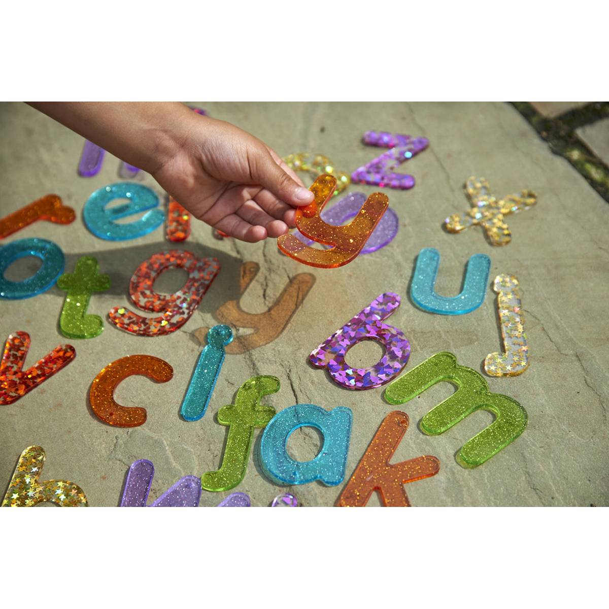 Rainbow Glitter Letters – Pack of 26 - Image 3