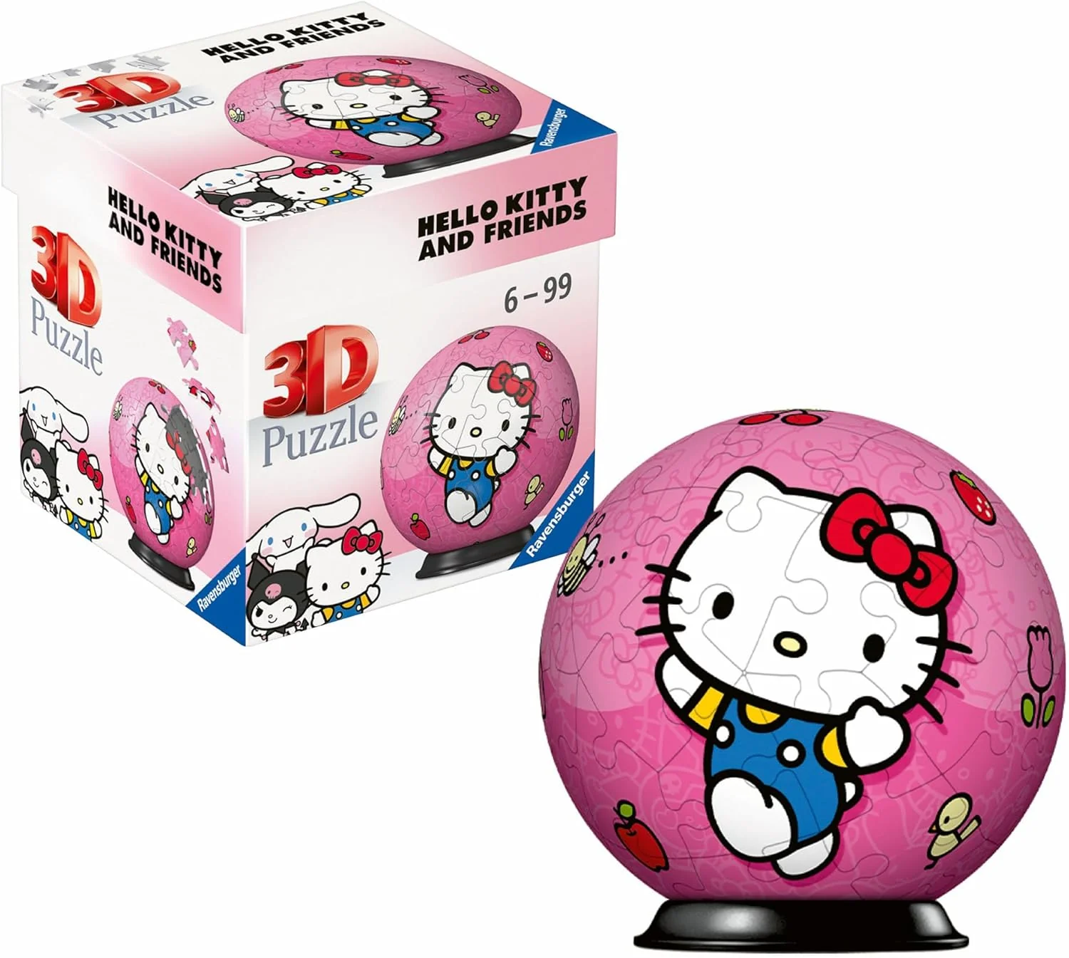 Ravensburger 3D Puzzle Ball Hello Kitty And Friends 54 Piece