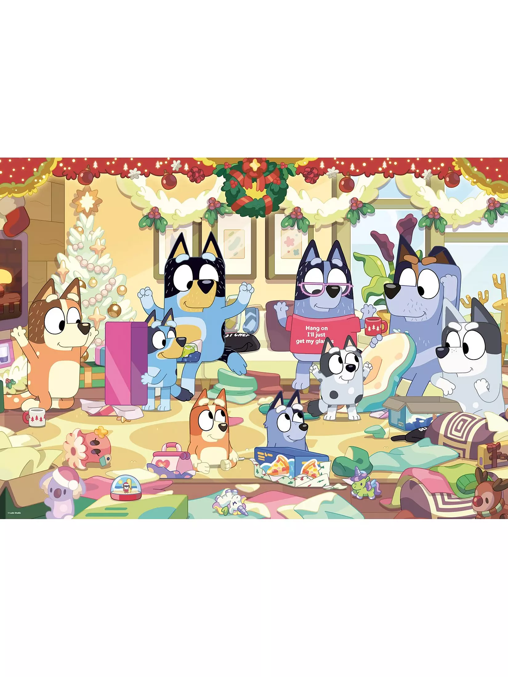 Ravensburger Christmas Bluey Giant Floor Puzzle 24pc - Image 2