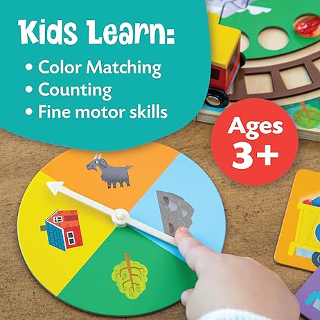 Round the Mountain Cooperative Train Game Peaceable Kingdom - Image 3