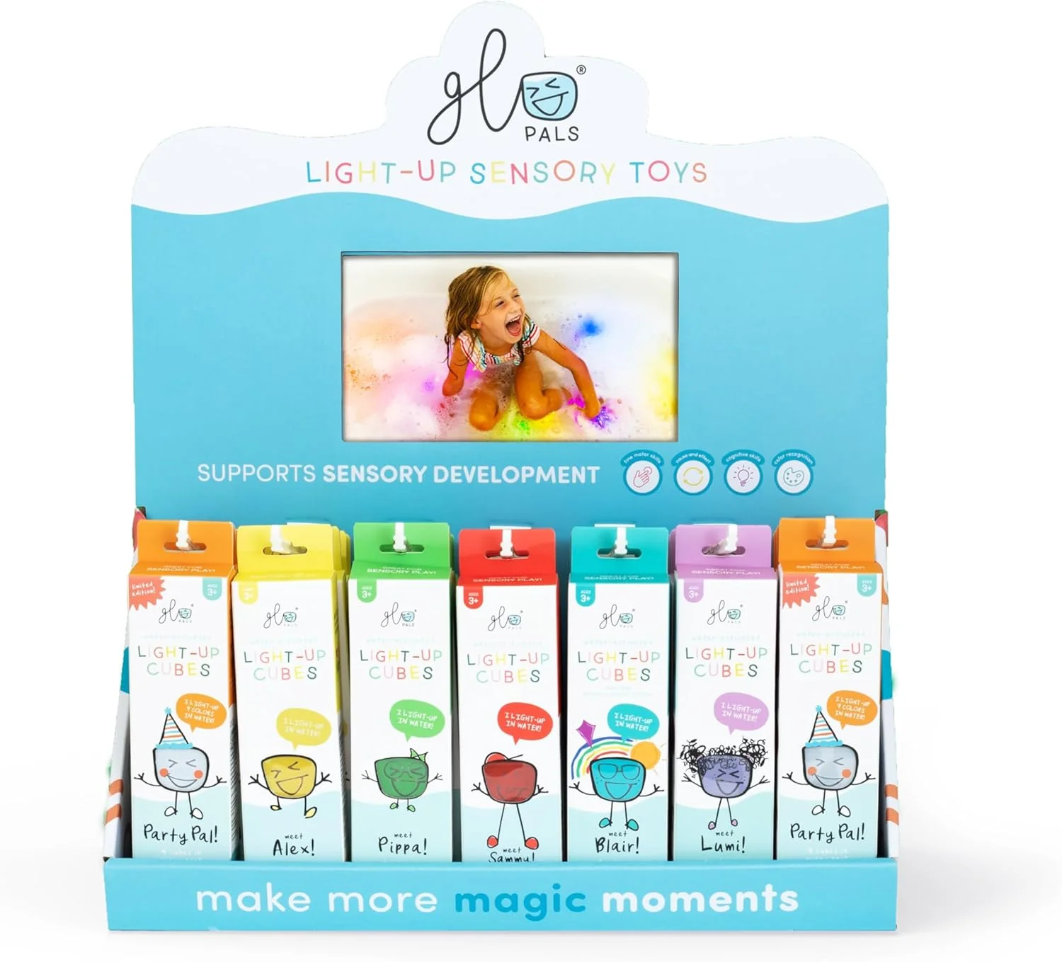 Glo Pals Sammy Light Up Cubes (4 Pieces) - Image 2