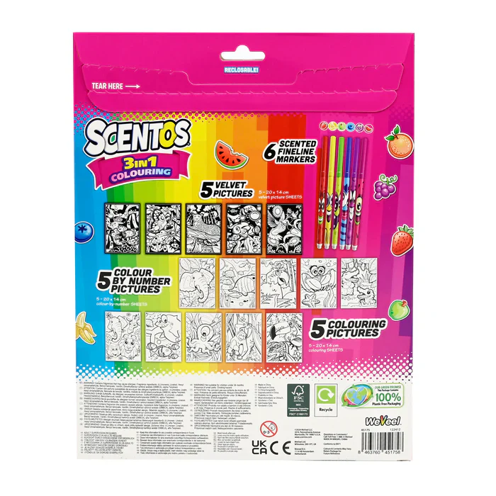 Scentos On The Go Activities 3 in 1 Colouring - Image 2