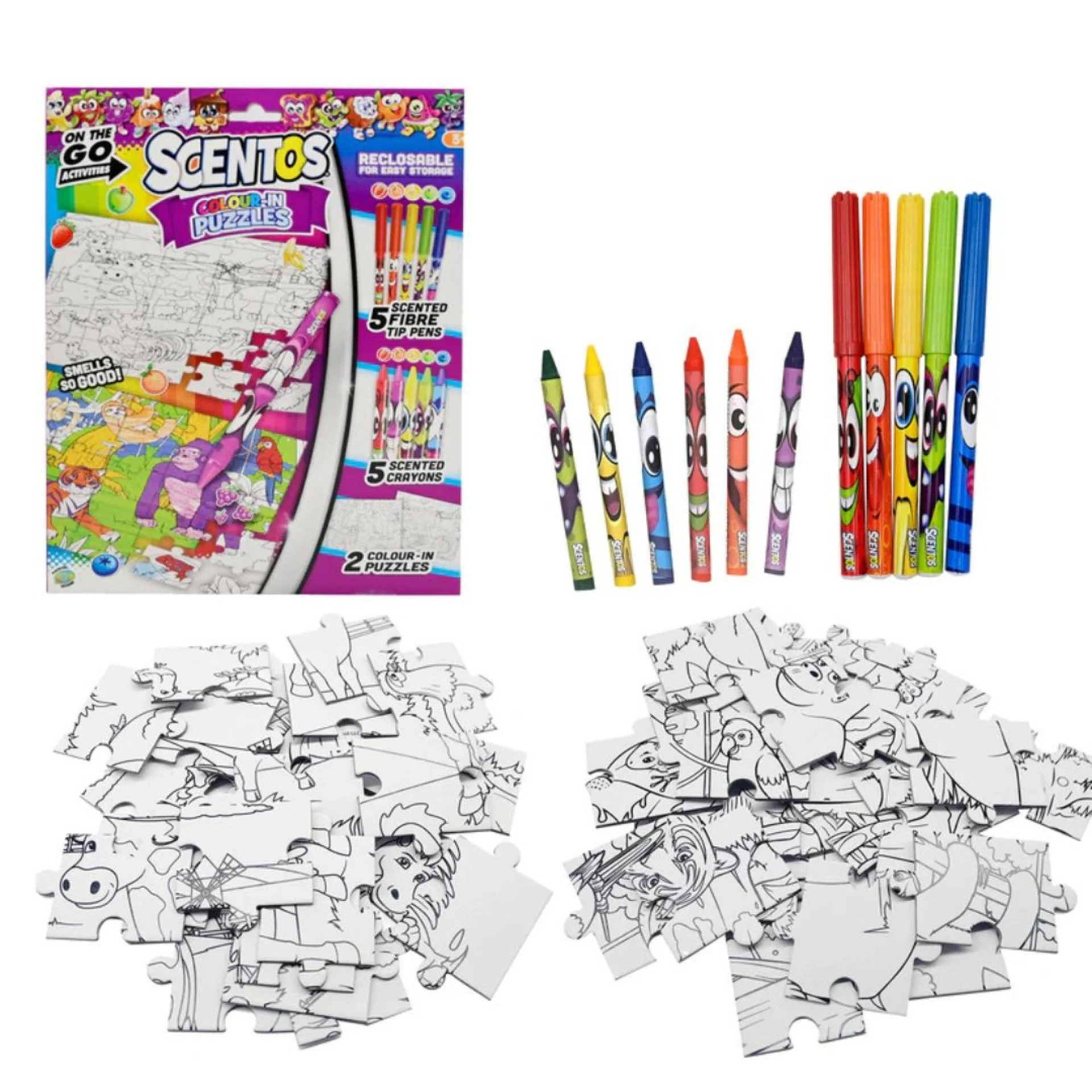 Scentos On The Go Colour In Puzzles - Image 3