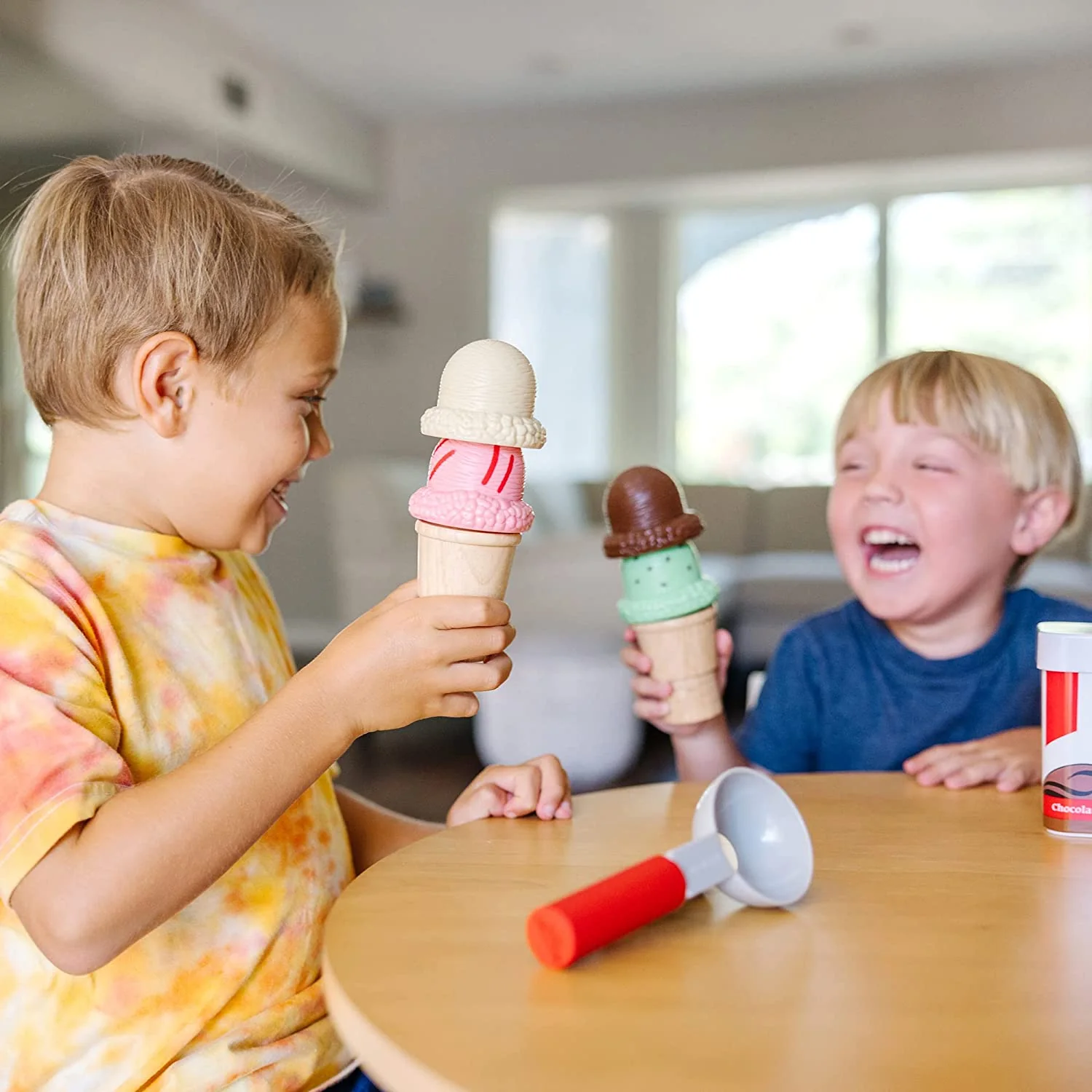Scoop and Stack Ice Cream Cone Magnetic Play Set - Melissa & Doug - Image 2