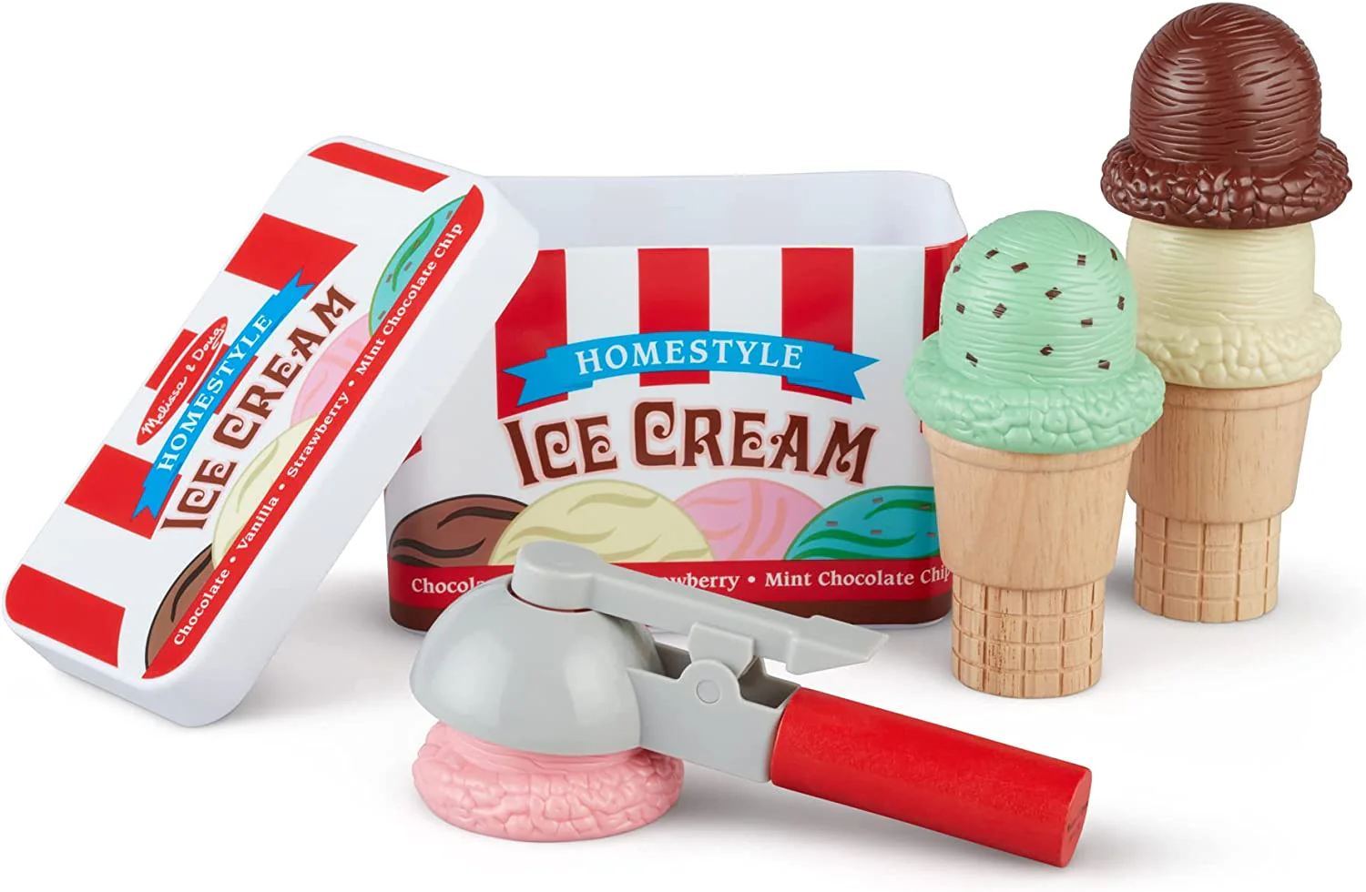 Scoop and Stack Ice Cream Cone Magnetic Play Set - Melissa & Doug - Image 3