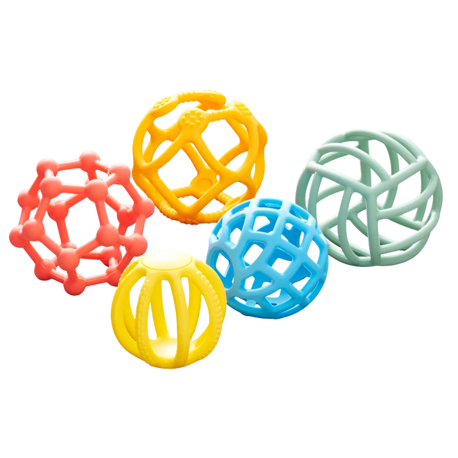 SiliSoft Flexi Balls (Rainbow) - 5 pack - Image 2