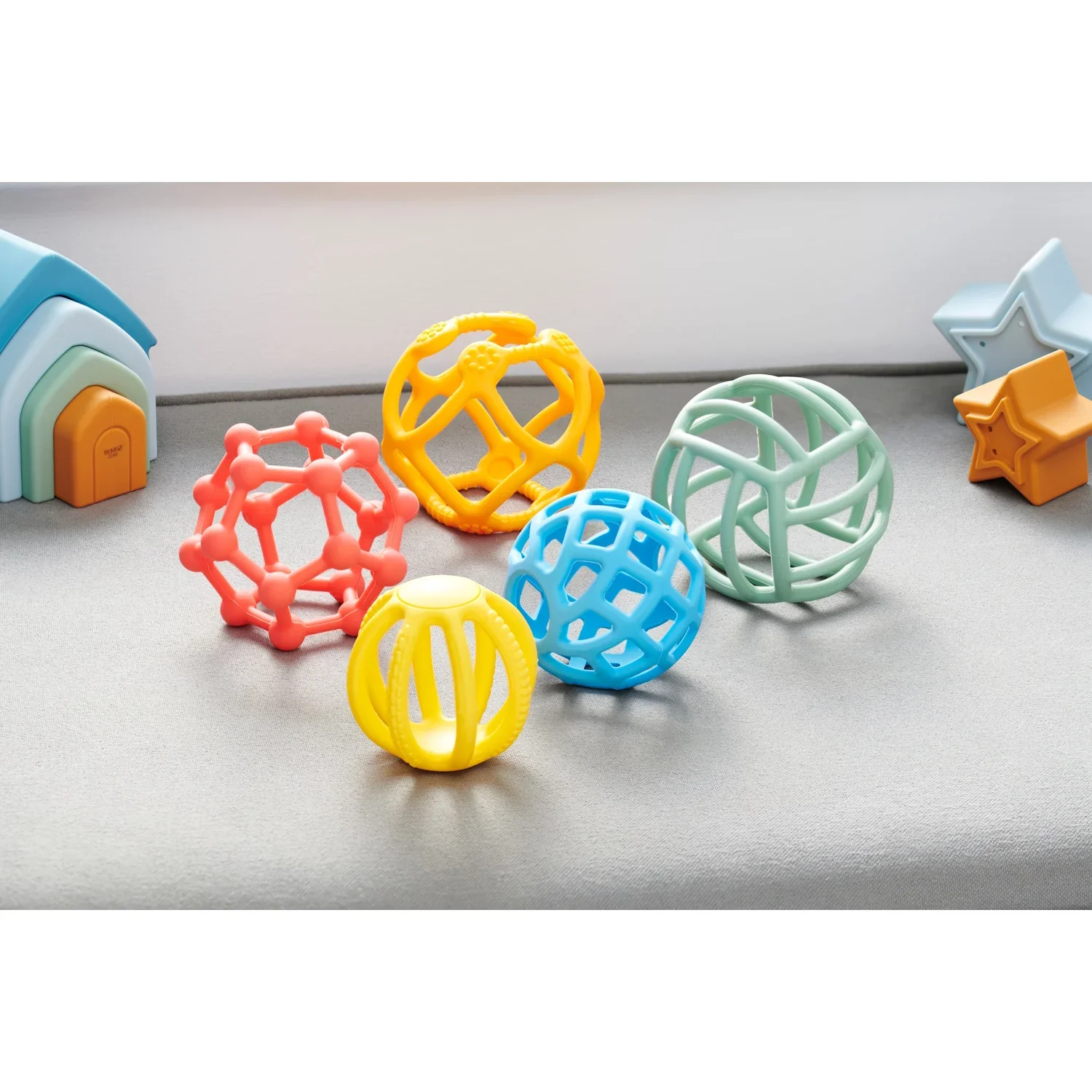 SiliSoft Flexi Balls (Rainbow) - 5 pack - Image 3