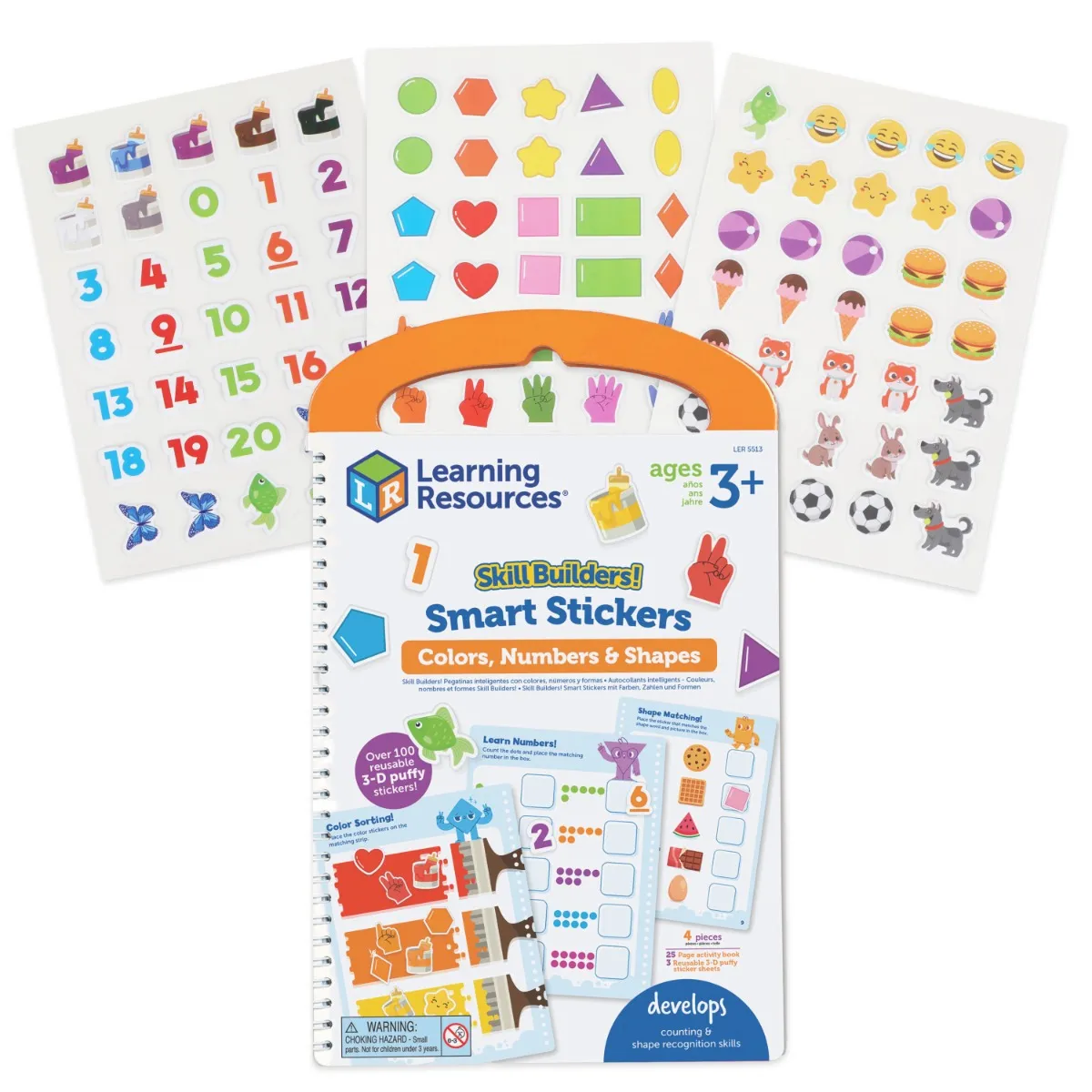 Skill Builders! Smart Stickers - Colours, Numbers & Shapes - Image 3