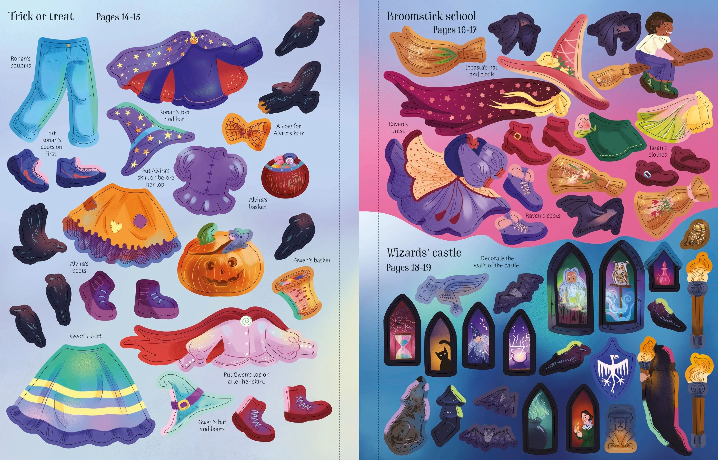 Sticker Dolly Dressing Witches and Wizards - Image 7