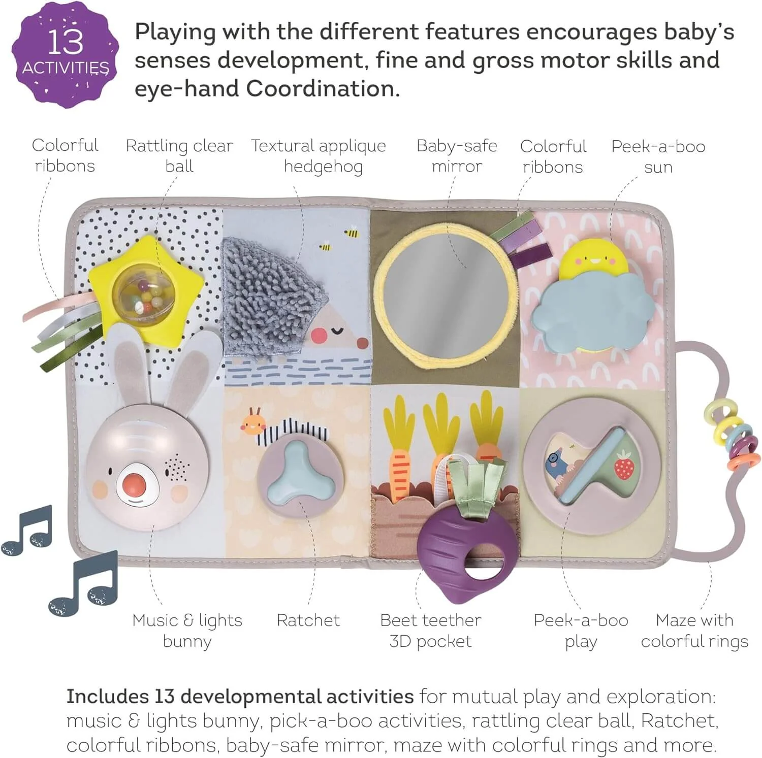 Taf Toys Urban Garden Cot Developmental Activity Centre - Image 6
