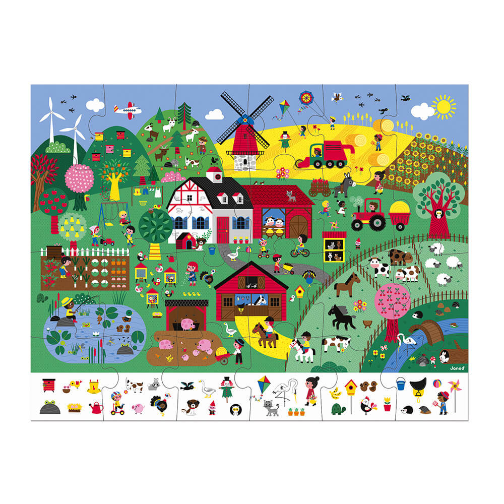 The Farm Observation 24 Piece Jigsaw Puzzle Age 3 - 6 - Image 3