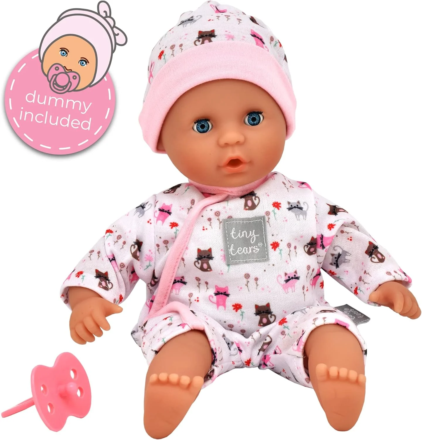 Tiny Tears Teeny Baby Doll 12" - Image 3